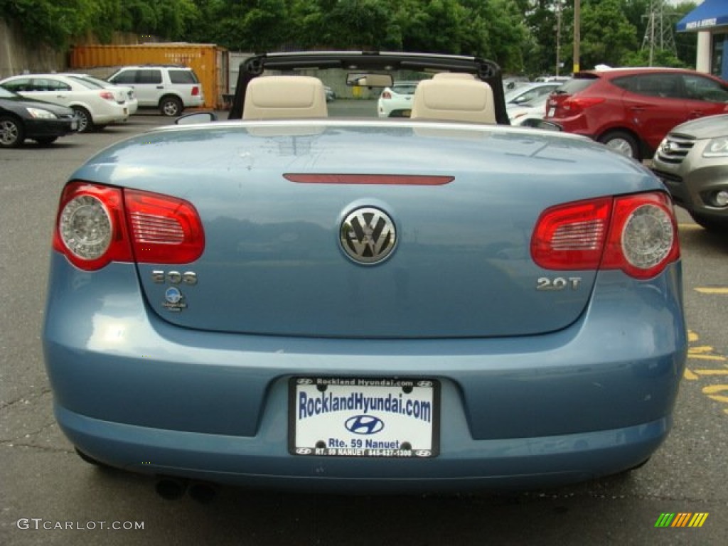 2009 Eos Komfort - Eismeer Blue Metallic / Moonrock Grey photo #6