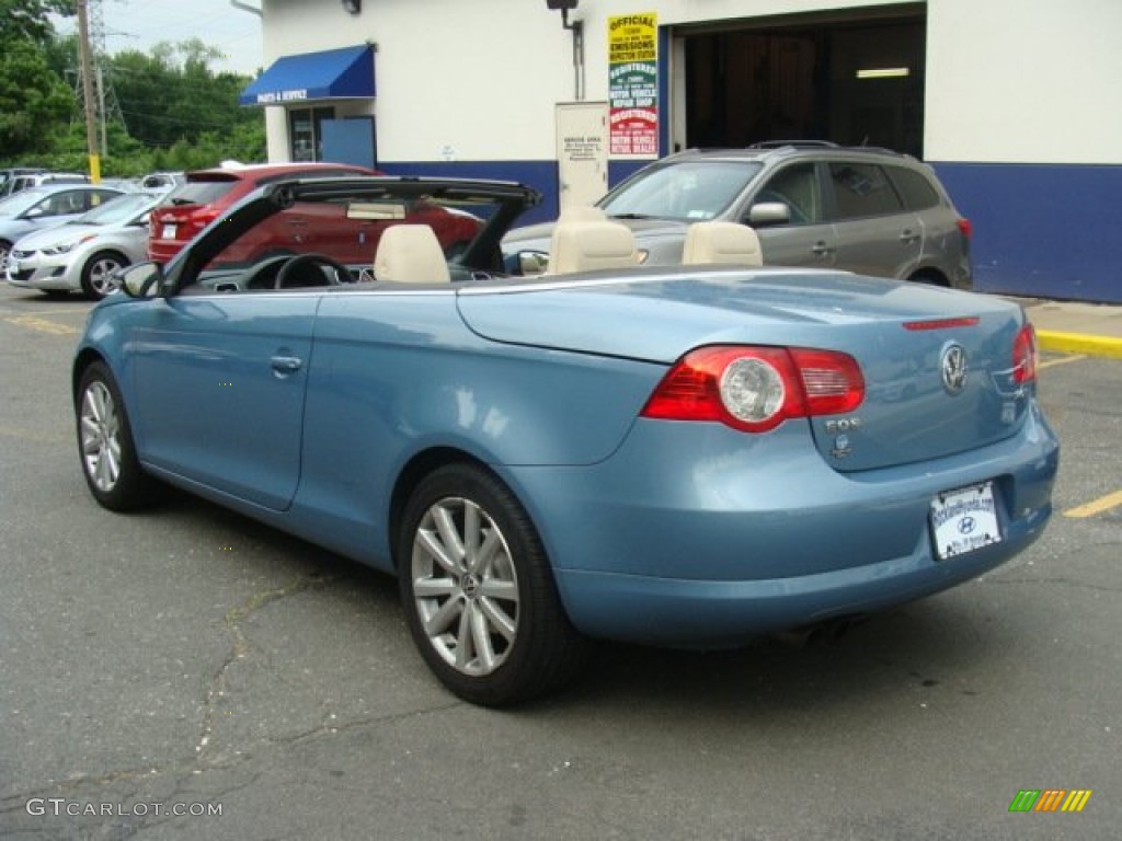 2009 Eos Komfort - Eismeer Blue Metallic / Moonrock Grey photo #7