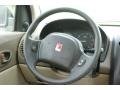 2003 Saturn VUE Light Tan Interior Steering Wheel Photo