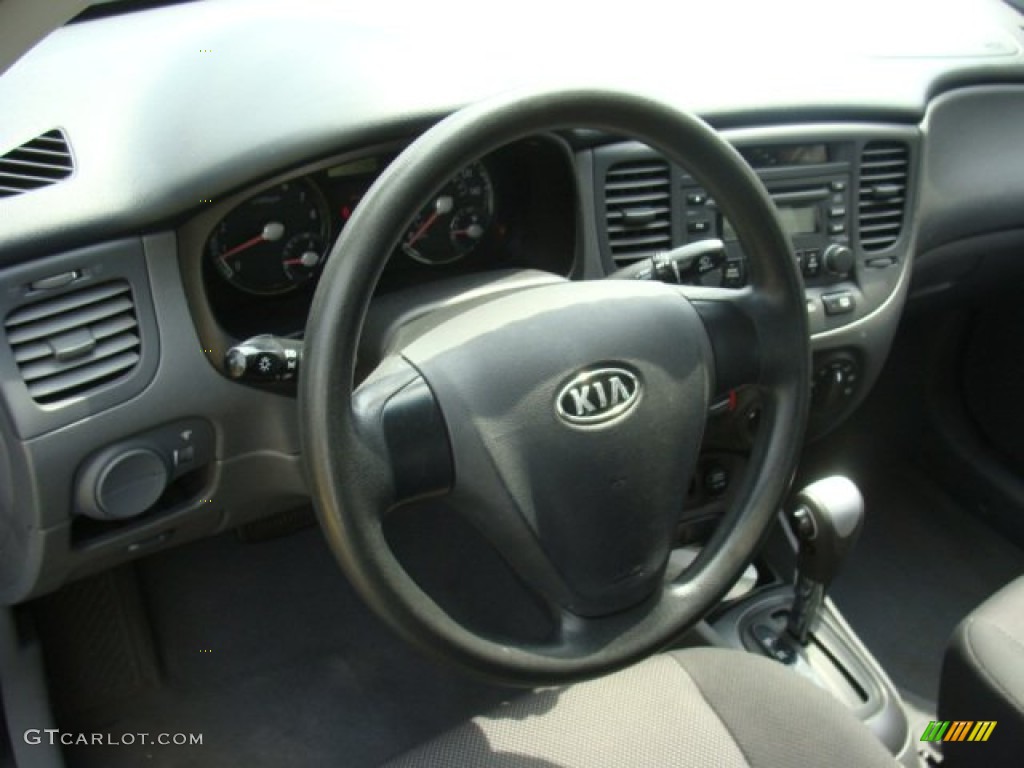 2008 Rio LX Sedan - Sapphire Blue / Gray photo #9
