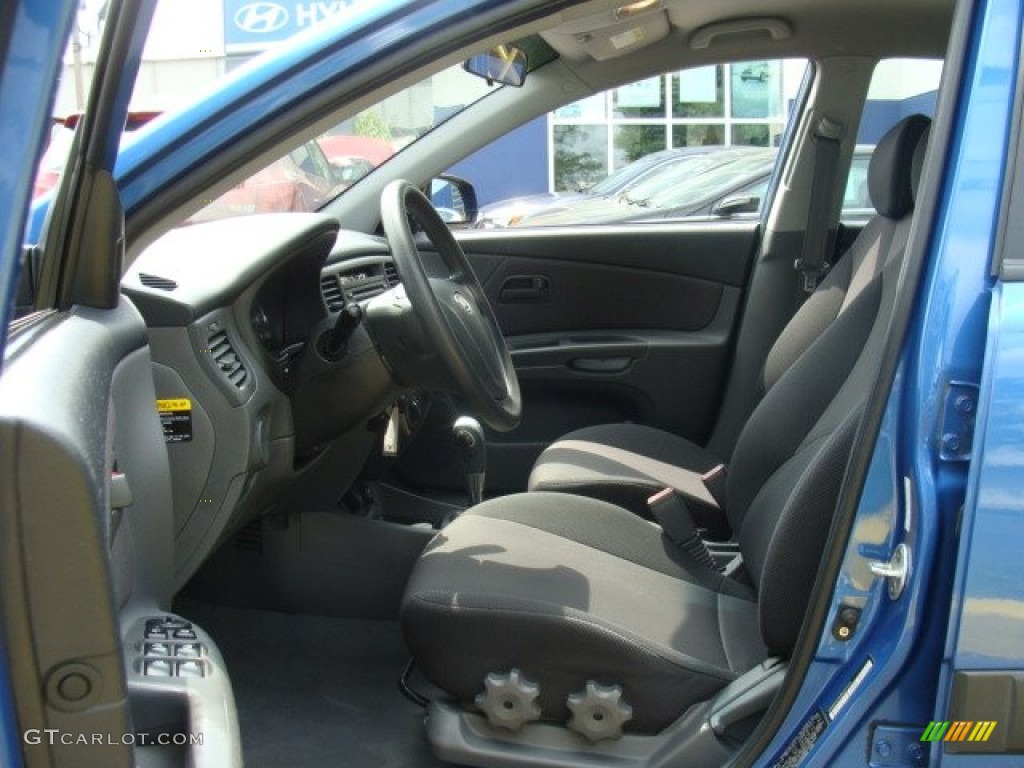 2008 Rio LX Sedan - Sapphire Blue / Gray photo #10