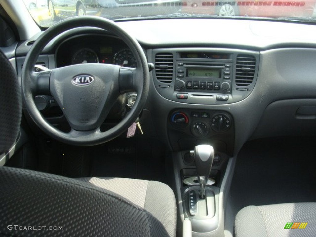 2008 Rio LX Sedan - Sapphire Blue / Gray photo #12