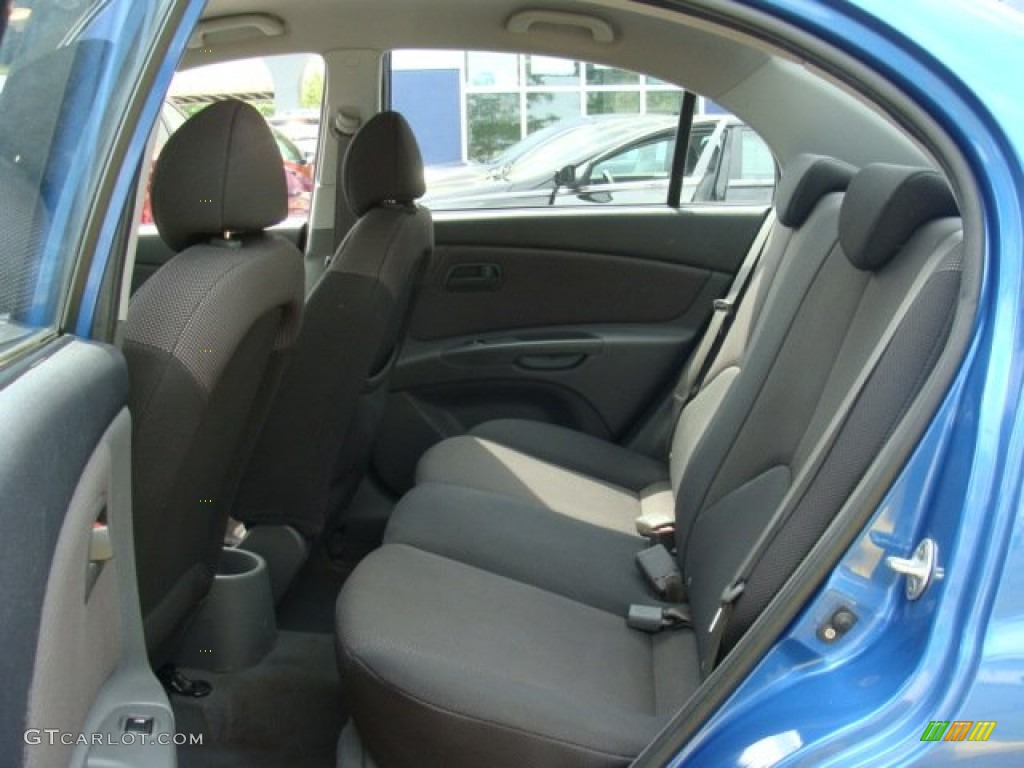 2008 Rio LX Sedan - Sapphire Blue / Gray photo #18