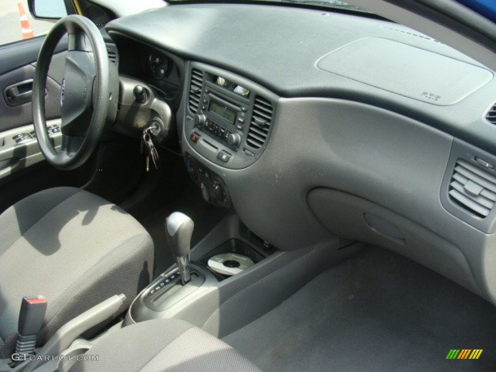 2008 Rio LX Sedan - Sapphire Blue / Gray photo #23