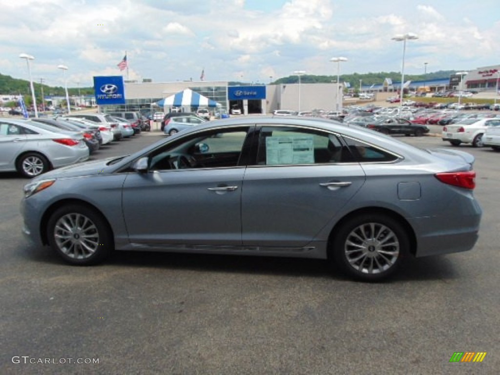 2015 Sonata Limited - Shale Gray Metallic / Brown photo #6