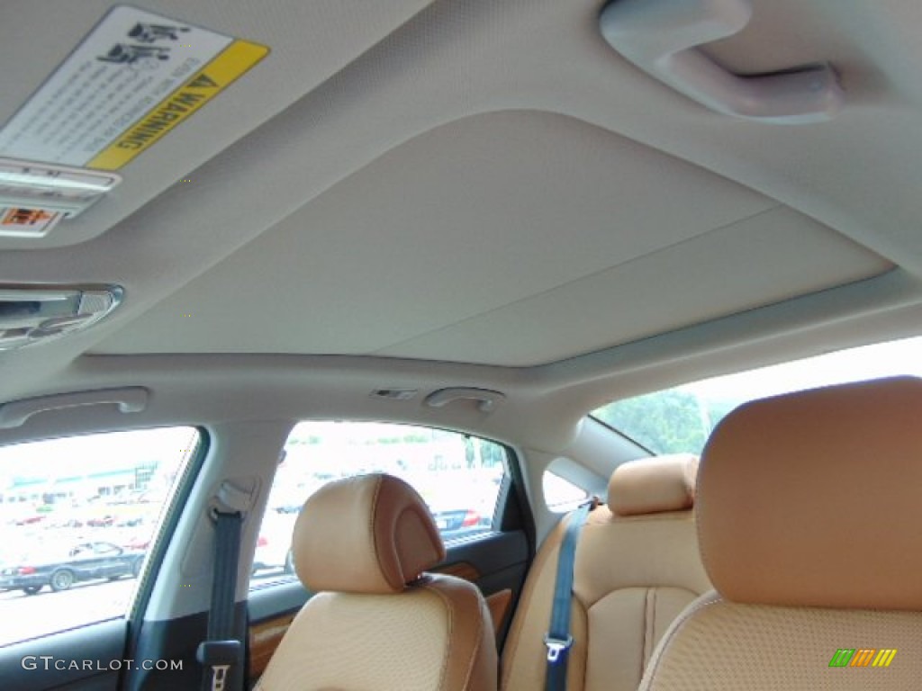 2015 Sonata Limited - Shale Gray Metallic / Brown photo #8