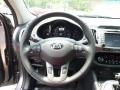 Black 2014 Kia Sportage EX AWD Steering Wheel