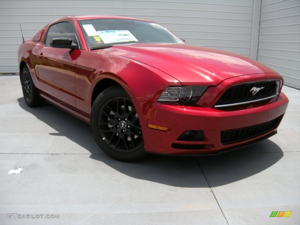 Ruby Red Ford Mustang