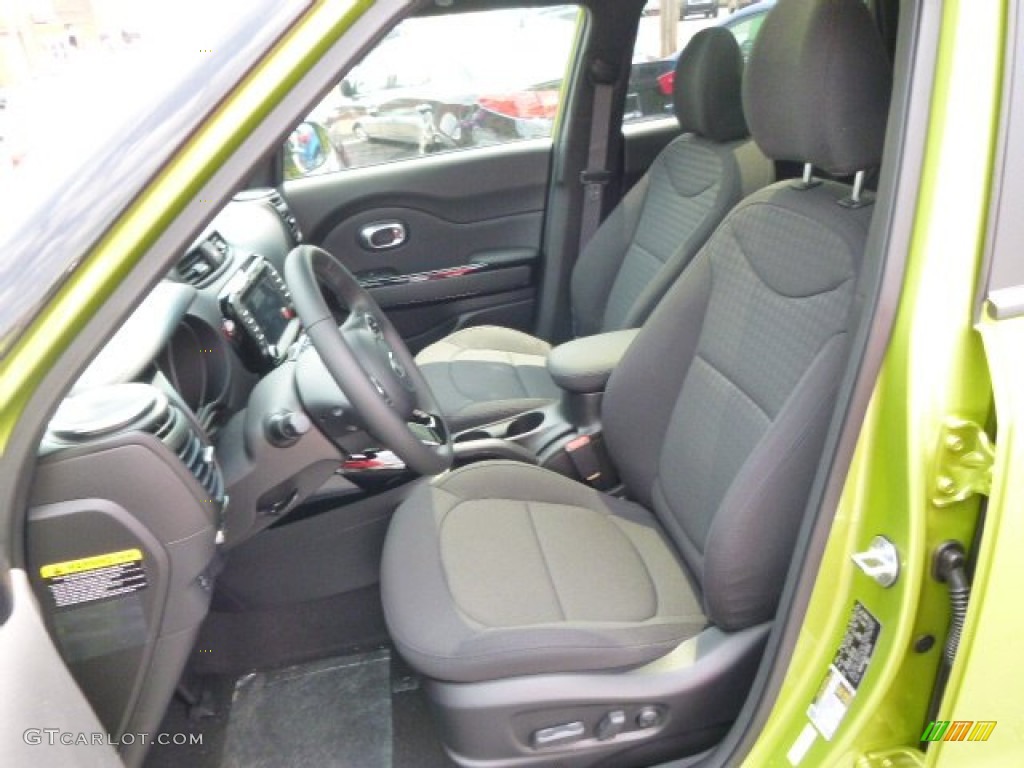 Black Pinwheel Knit Cloth Interior 2014 Kia Soul ! Photo #94717156
