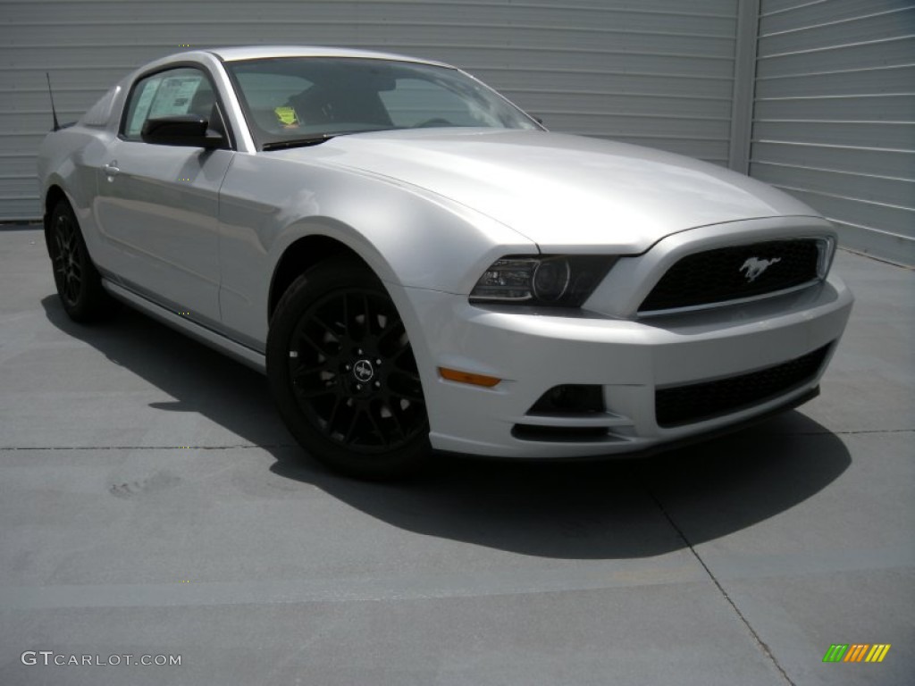 2014 Mustang V6 Coupe - Ingot Silver / Charcoal Black photo #1
