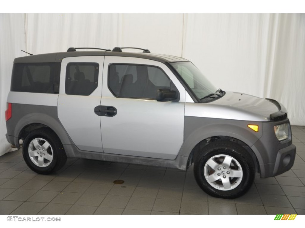 2003 Element EX AWD - Satin Silver Metallic / Gray photo #5