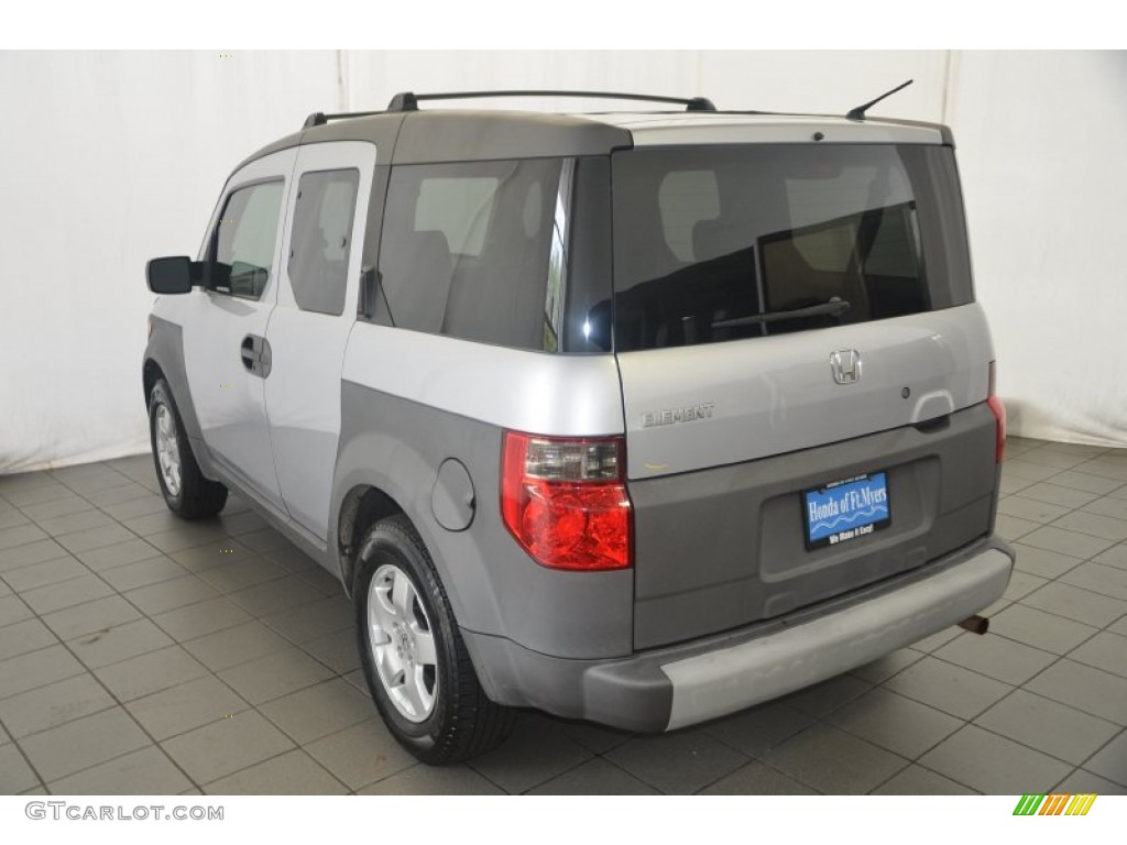 2003 Element EX AWD - Satin Silver Metallic / Gray photo #6
