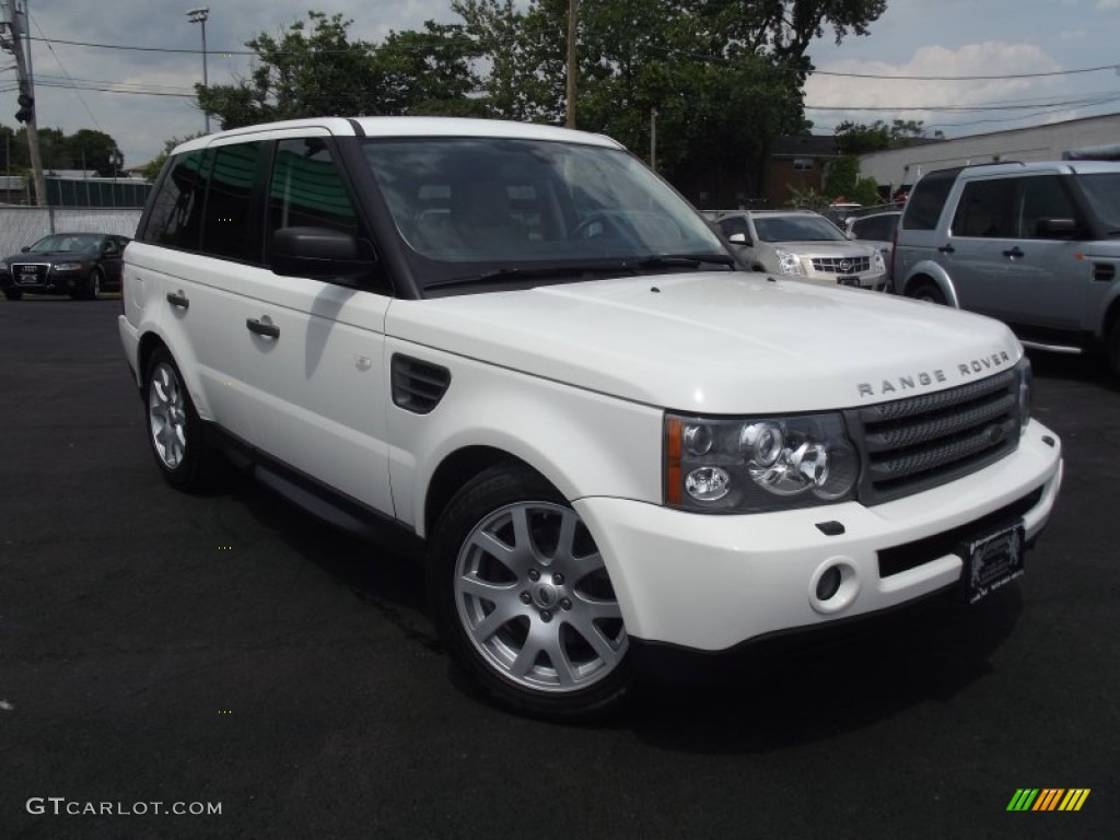 2009 Range Rover Sport HSE - Alaska White / Tan/Ebony photo #2