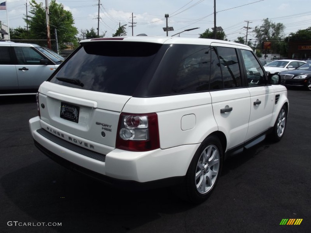 2009 Range Rover Sport HSE - Alaska White / Tan/Ebony photo #3