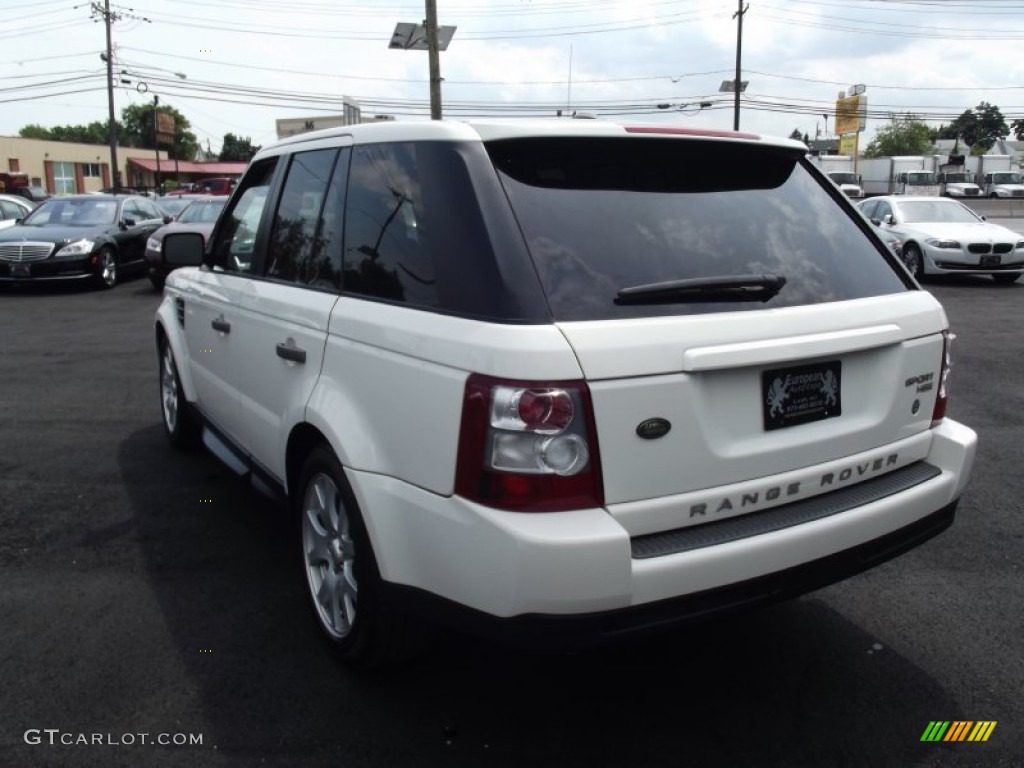 2009 Range Rover Sport HSE - Alaska White / Tan/Ebony photo #4