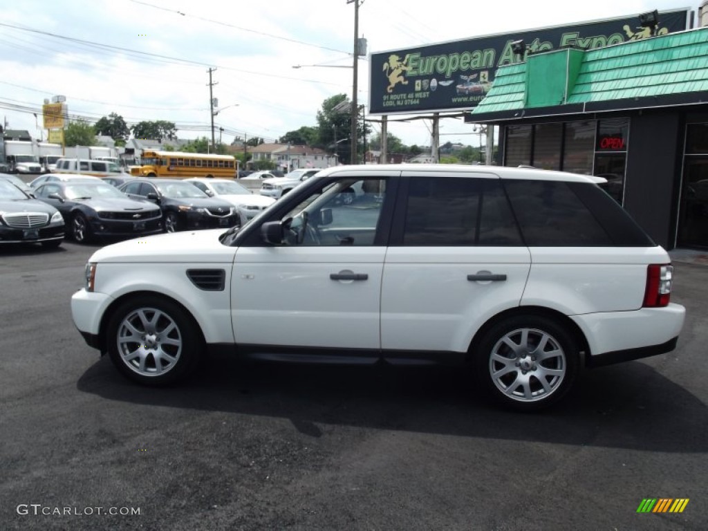 2009 Range Rover Sport HSE - Alaska White / Tan/Ebony photo #6