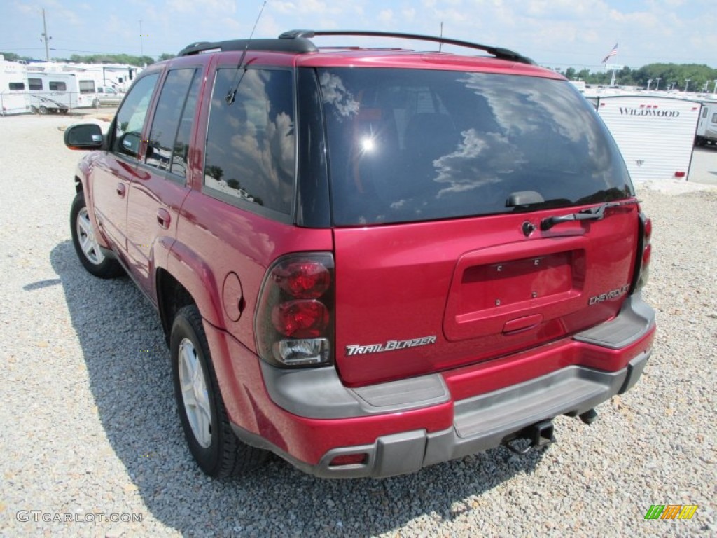 2002 TrailBlazer LTZ 4x4 - Majestic Red Metallic / Dark Pewter photo #24