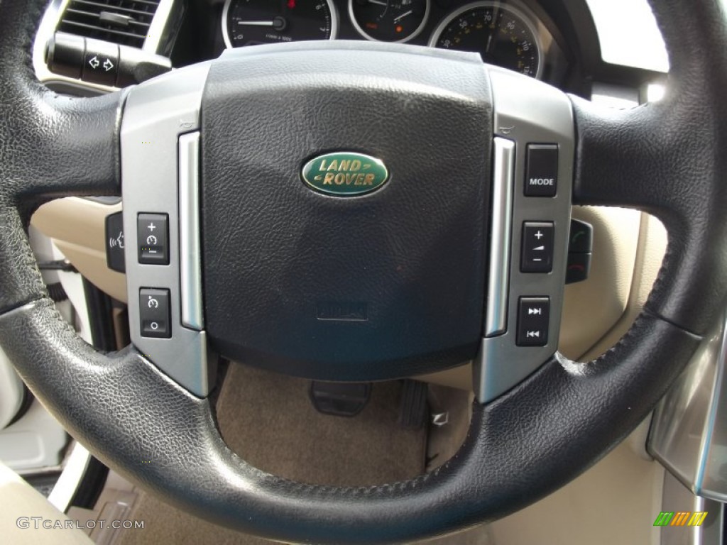 2009 Range Rover Sport HSE - Alaska White / Tan/Ebony photo #23