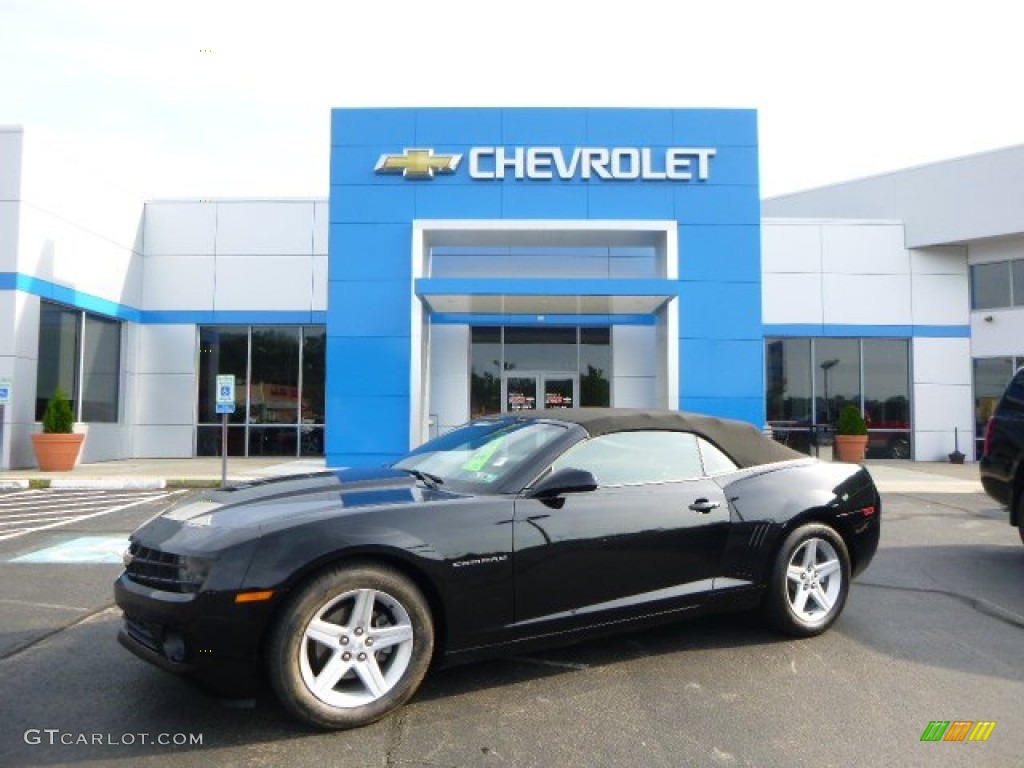 2011 Camaro LT Convertible - Black / Black photo #1