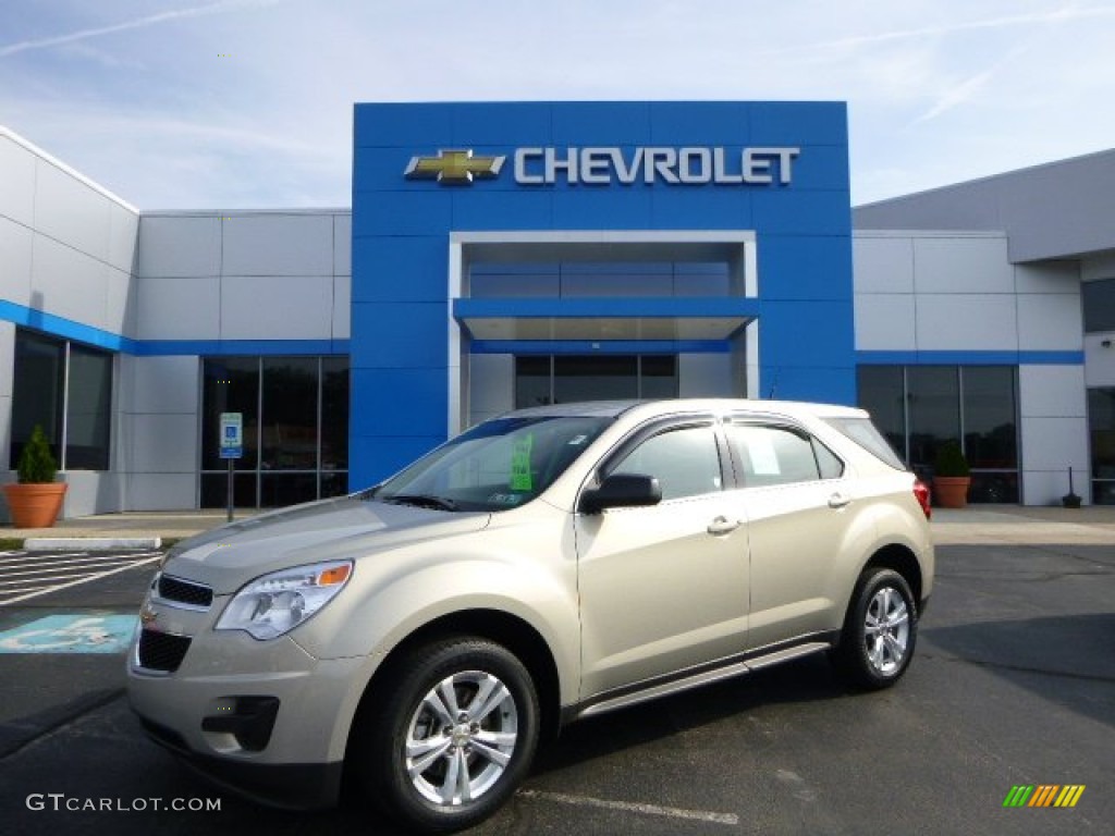 2011 Equinox LS AWD - Gold Mist Metallic / Light Titanium/Jet Black photo #1