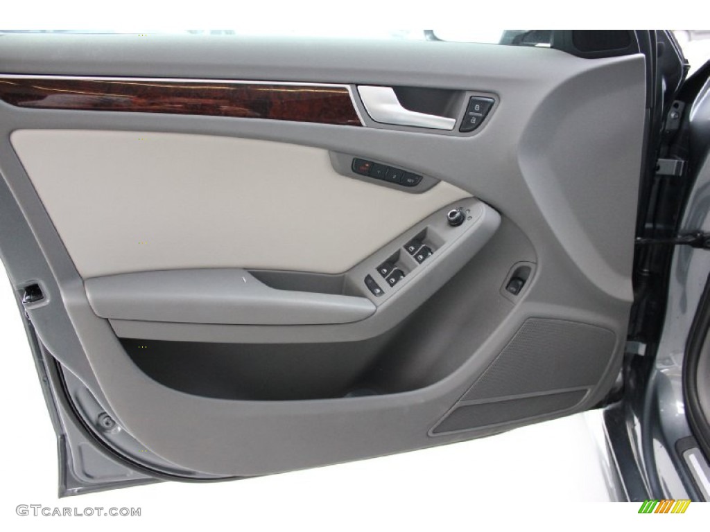 2012 A4 2.0T Sedan - Monsoon Gray Metallic / Light Gray photo #11