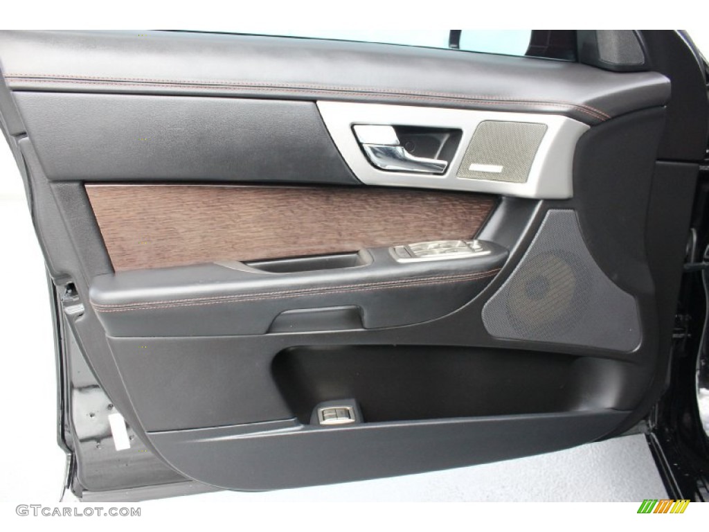 2011 Jaguar XF XF Supercharged Sedan London Tan/Warm Charcoal Door Panel Photo #94727541