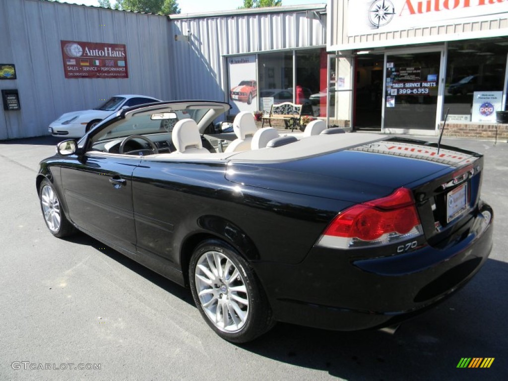 2009 C70 T5 Convertible - Solid Black / Calcite photo #5