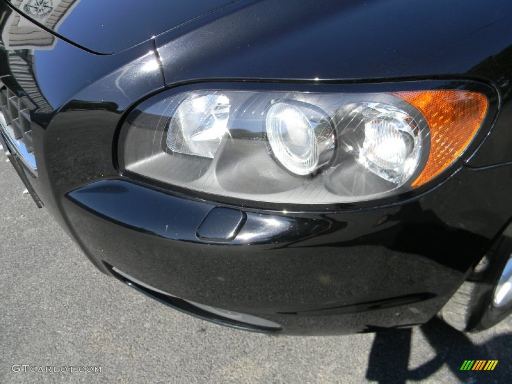 2009 C70 T5 Convertible - Solid Black / Calcite photo #54