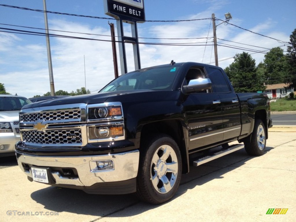 2014 Silverado 1500 LTZ Crew Cab 4x4 - Black / Jet Black photo #1