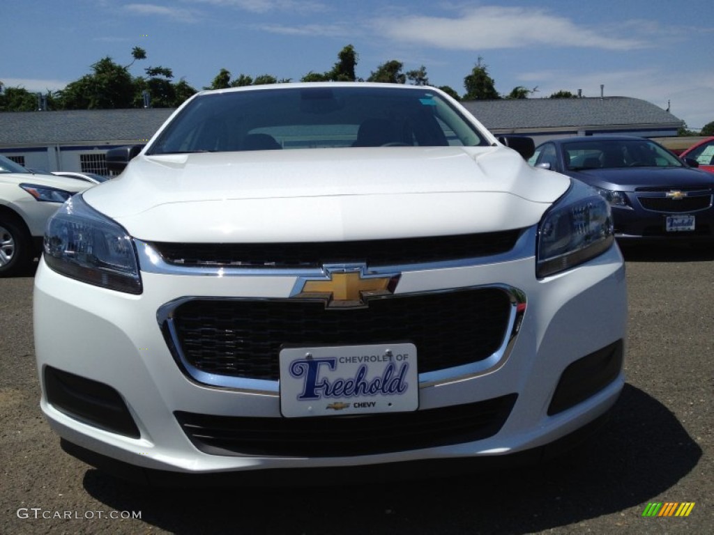 2015 Malibu LS - Summit White / Jet Black/Titanium photo #2