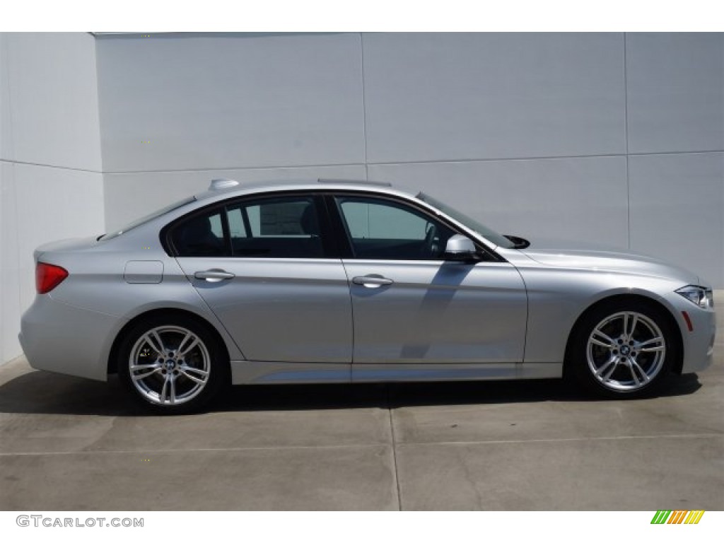 2014 3 Series 328d Sedan - Glacier Silver Metallic / Black photo #2