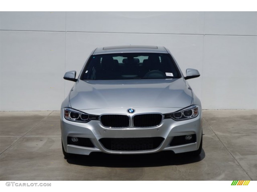 2014 3 Series 328d Sedan - Glacier Silver Metallic / Black photo #3