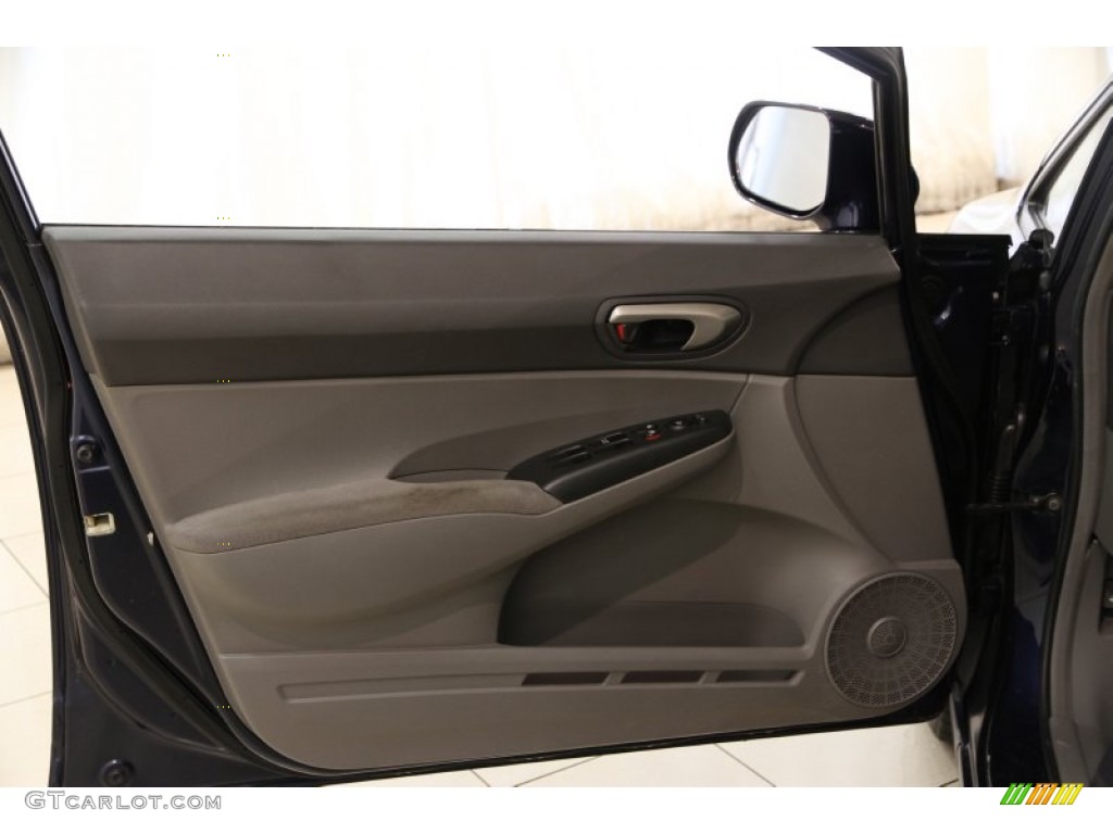 2008 Honda Civic LX Sedan Gray Door Panel Photo #94732113
