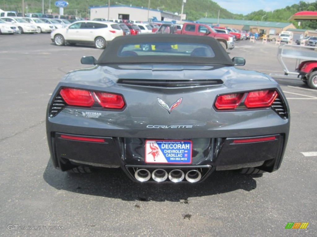 2014 Corvette Stingray Convertible - Cyber Gray Metallic / Adrenaline Red photo #5