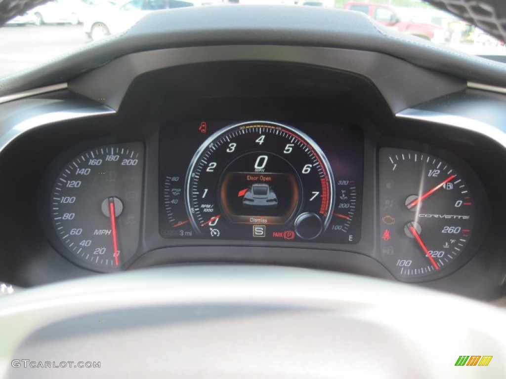 2014 Corvette Stingray Convertible - Cyber Gray Metallic / Adrenaline Red photo #19