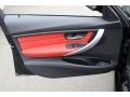 Coral Red/Black 2014 BMW 3 Series 335i xDrive Sedan Door Panel