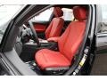 Coral Red/Black Front Seat Photo for 2014 BMW 3 Series #94734808