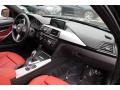 Coral Red/Black 2014 BMW 3 Series 335i xDrive Sedan Dashboard