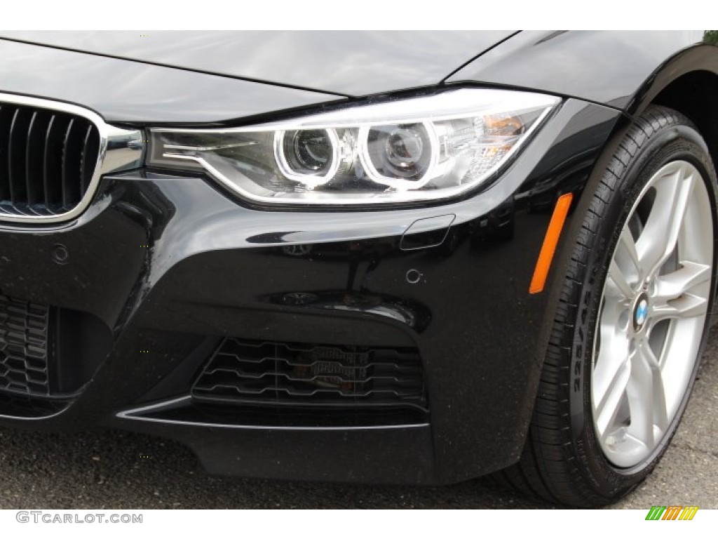 2014 3 Series 335i xDrive Sedan - Black Sapphire Metallic / Coral Red/Black photo #30