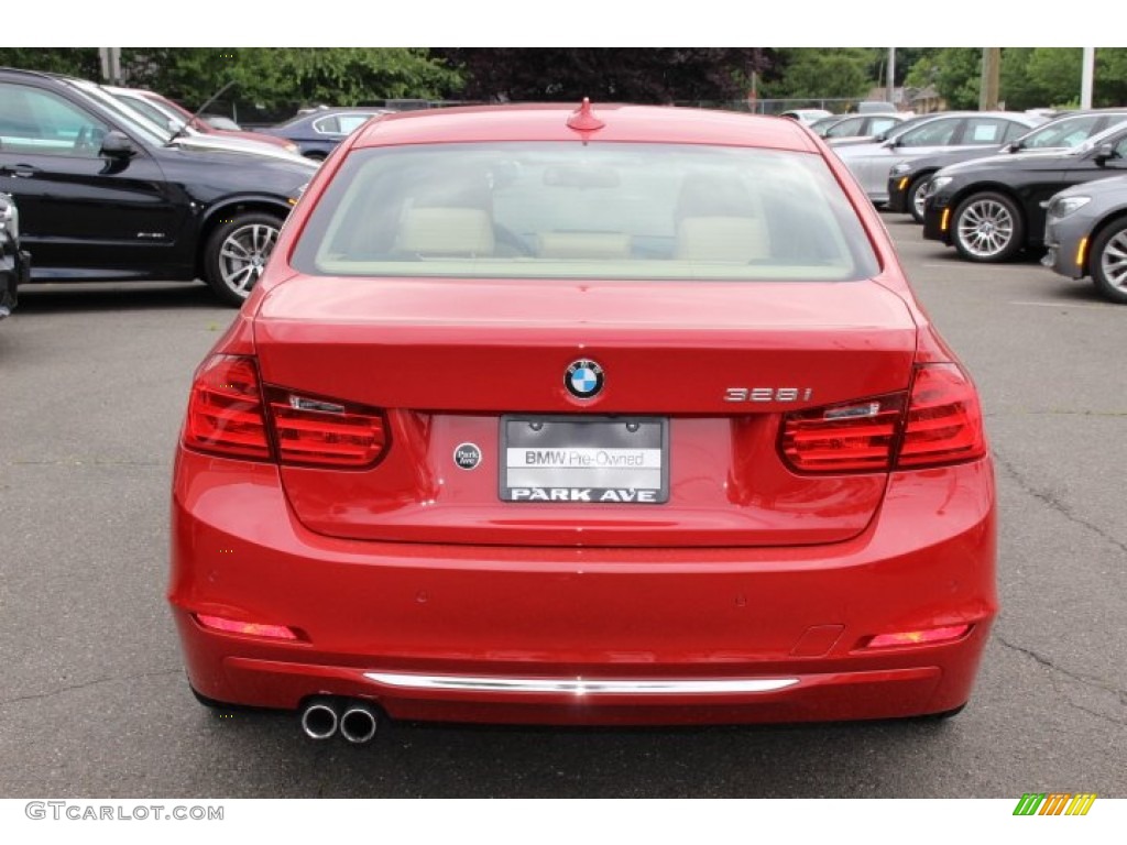 2014 3 Series 328i Sedan - Melbourne Red Metallic / Venetian Beige photo #4