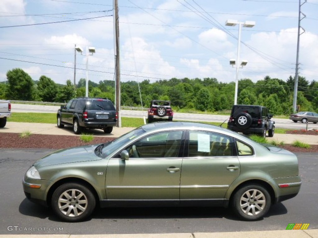 2003 Passat GLS Sedan - Fresco Green Metallic / Beige photo #5