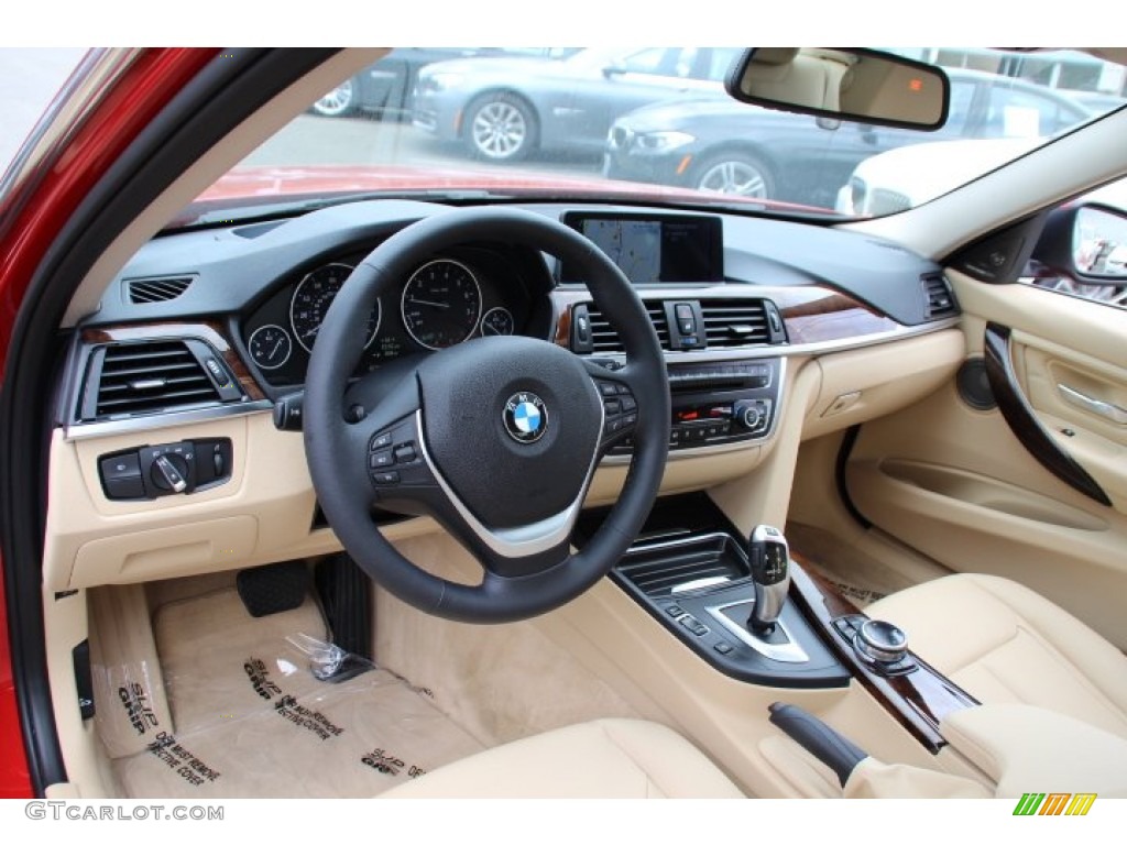 Venetian Beige Interior 2014 BMW 3 Series 328i Sedan Photo #94735438