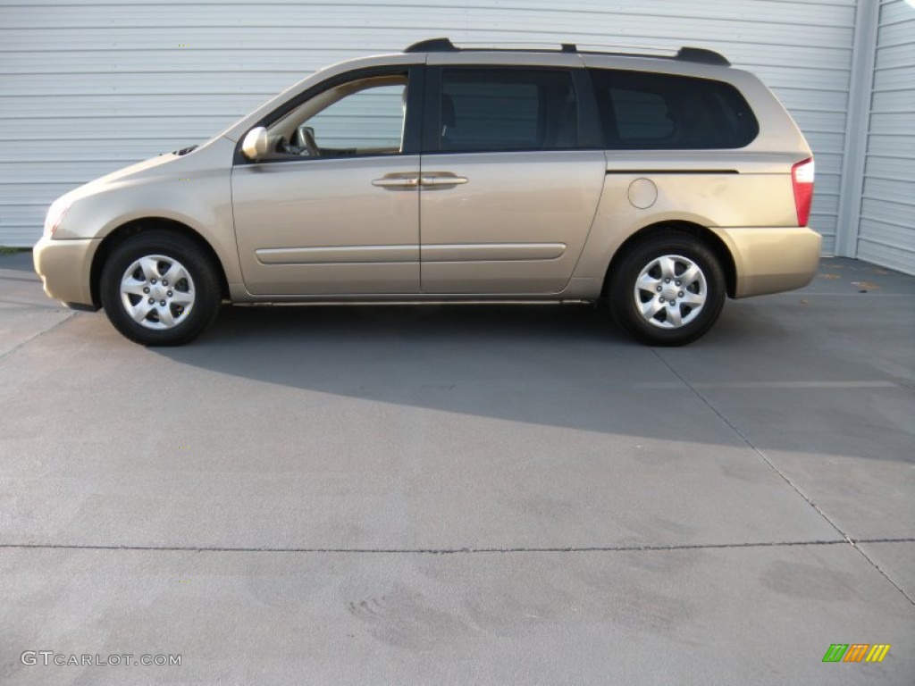 2008 Sedona LX - Sunset Gold Metallic / Beige photo #6
