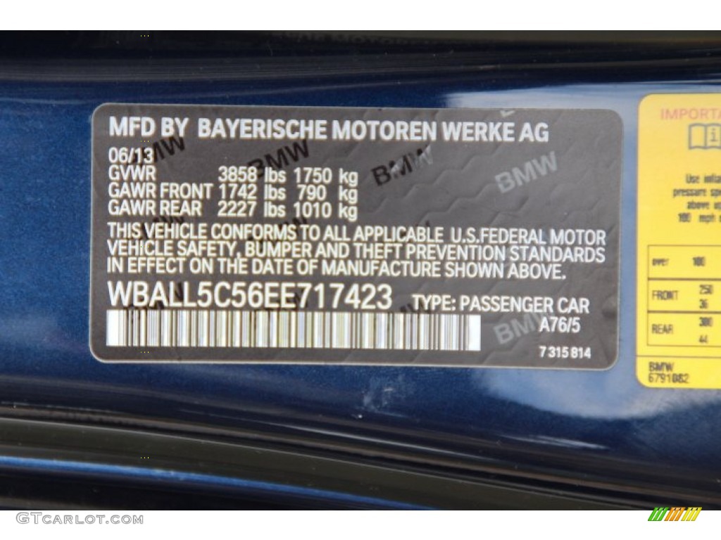2014 BMW Z4 sDrive28i Color Code Photos