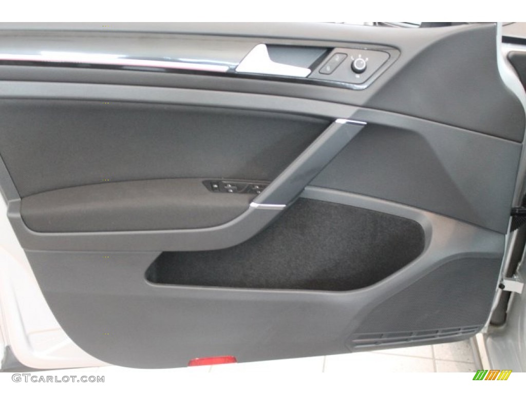 2015 Volkswagen Golf GTI 4-Door 2.0T S Titan Black Leather Door Panel Photo #94737649