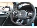 Titan Black Leather 2015 Volkswagen Golf GTI 4-Door 2.0T S Steering Wheel