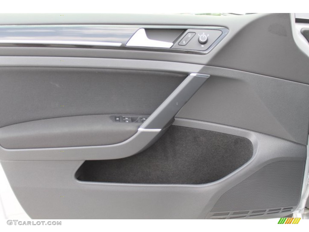 2015 Volkswagen Golf GTI 4-Door 2.0T S Titan Black Leather Door Panel Photo #94738162
