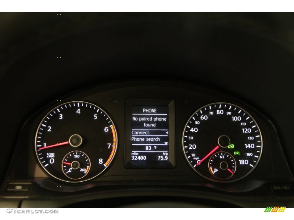 2012 Volkswagen Eos Komfort Gauges Photo #94738552