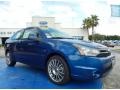 2009 Vista Blue Metallic Ford Focus SES Coupe  photo #7