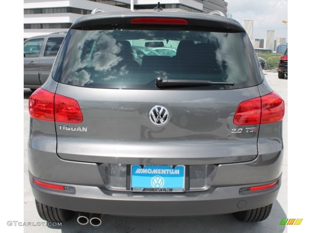 2014 Tiguan SE - Pepper Gray Metallic / Black photo #7